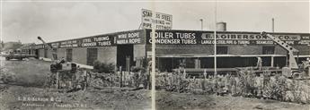 (LONG ISLAND--STEEL TUBING) An album of 20 photographs relating to the E.D. Giberson Company in Maspeth, including 2 panoramas.